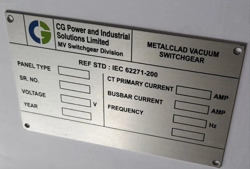 Aluminium Name Plate
